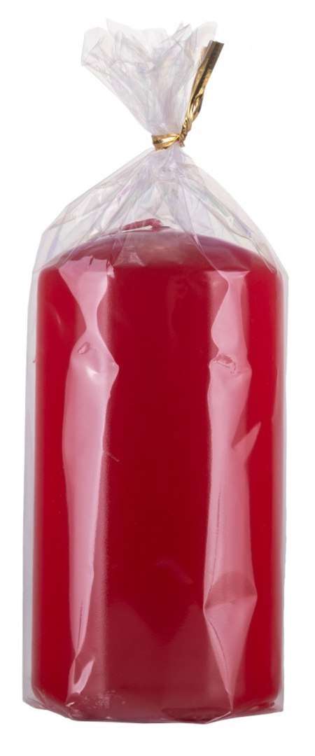 Świeca słupek DONAU HOME Standard Gloss, 60x115mm, czerwony