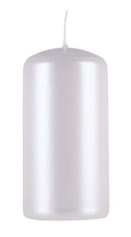 Świeca słupek DONAU HOME Standard Lakier, 50x100mm, 4 szt., biały perła