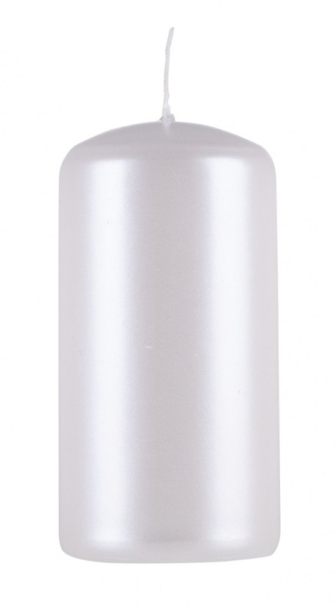 Świeca słupek DONAU HOME Standard Lakier, 50x100mm, 4 szt., biały perła