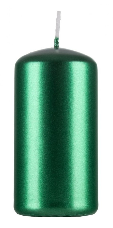 Świeca słupek DONAU HOME Standard Lakier, 50x100mm, 4 szt., zielony metaliczny połysk