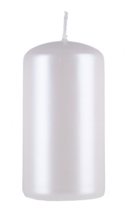 Świeca słupek DONAU HOME Standard Lakier, 60x115mm, biały perła