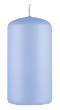 Świeca słupek DONAU HOME Standard Lakier, 60x115mm, błękit perła mat