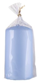 Świeca słupek DONAU HOME Standard Lakier, 60x115mm, błękit perła mat