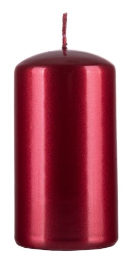 Świeca słupek DONAU HOME Standard Lakier, 60x115mm, czerwony metaliczny połysk