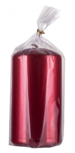 Świeca słupek DONAU HOME Standard Lakier, 60x115mm, czerwony metaliczny połysk