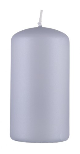 Świeca słupek DONAU HOME Standard Lakier, 60x115mm, jasny szary metaliczny mat