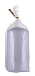 Świeca słupek DONAU HOME Standard Lakier, 60x115mm, jasny szary metaliczny mat