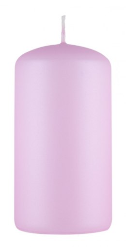 Świeca słupek DONAU HOME Standard Lakier, 60x115mm, różowy perła mat