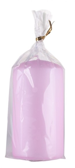 Świeca słupek DONAU HOME Standard Lakier, 60x115mm, różowy perła mat