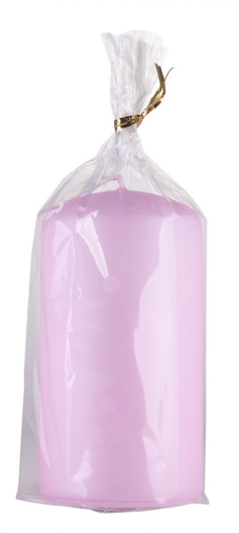 Świeca słupek DONAU HOME Standard Lakier, 60x115mm, różowy perła mat