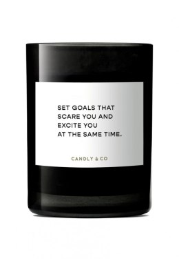 Świeca sojowa w szkle CANDLY&CO, Set Goals That Scare You, zapach No.4, 250g