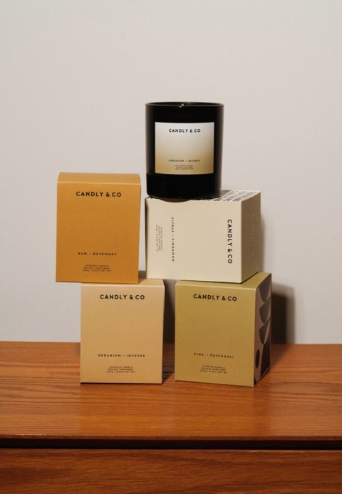 Świeca sojowa w szkle CANDLY&CO, bez cytatu, zapach No.2, 250g