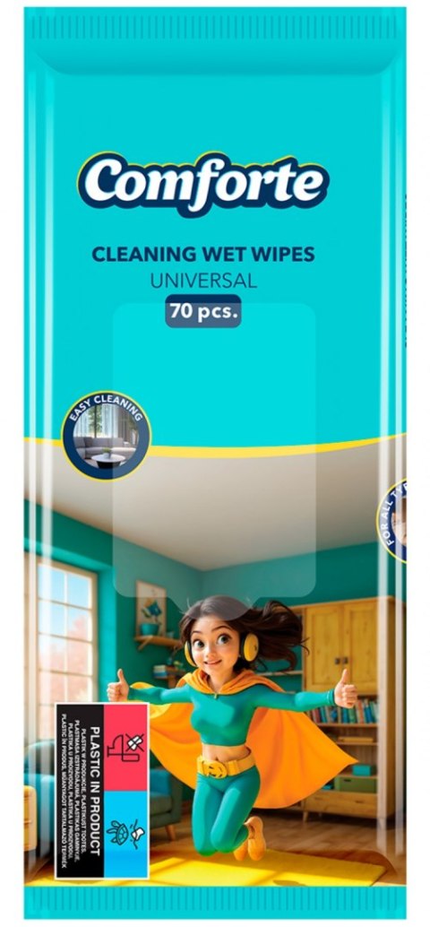 Chusteczki nawilżane COMFORTE, uniwersalne, 70 szt.