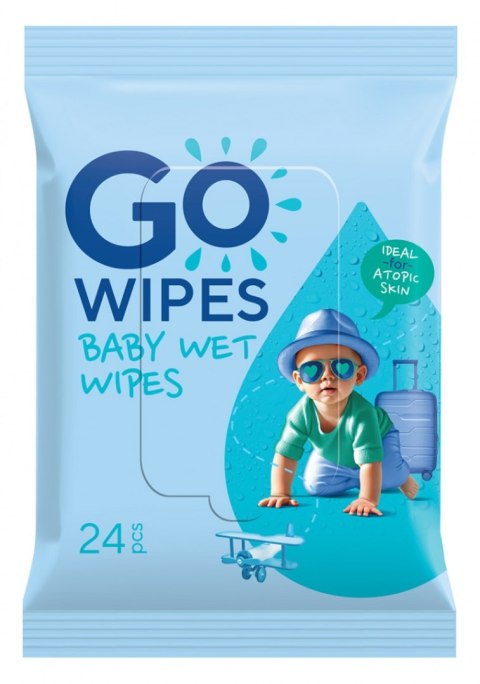 Chusteczki nawilżane dla dzieci GOWIPES, do skóry wrażliwej i atopowej, 24 szt.