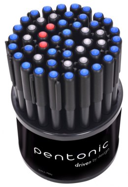 Display długopisów LINC Pentonic, obrotowy, śr. kulki 0,7mm, gr. linii 0,3mm, 50 szt., mix kolorów