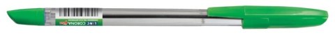 Długopis LINC Corona Plus, śr. kulki 0,7mm, gr. linii 0,3mm, zielony