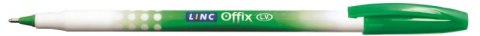 Długopis LINC Offix, śr. kulki 1mm, gr. linii 0,33mm, zielony