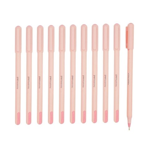 Długopis LINC Pentonic Frost, śr. kulki 0,7mm, gr. linii 0,3mm, czerwony