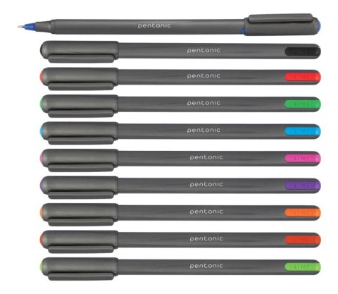 Długopis LINC Pentonic, śr. kulki 1,0mm, gr. linii 0,5mm, różowy