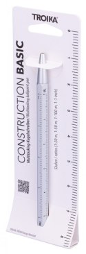 Długopis wielozadaniowy TROIKA Construction Basic, srebrny
