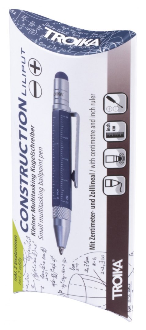 Długopis wielozadaniowy TROIKA Construction Liliput, niebieski