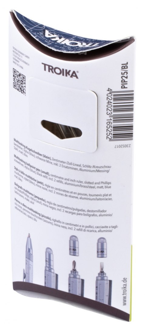 Długopis wielozadaniowy TROIKA Construction Liliput, niebieski
