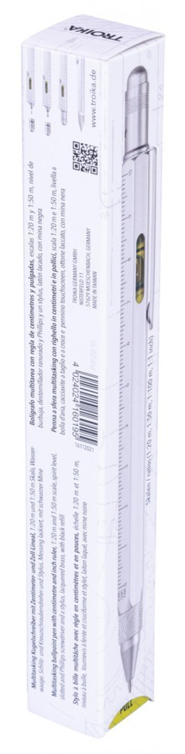 Długopis wielozadaniowy TROIKA Construction, srebrny