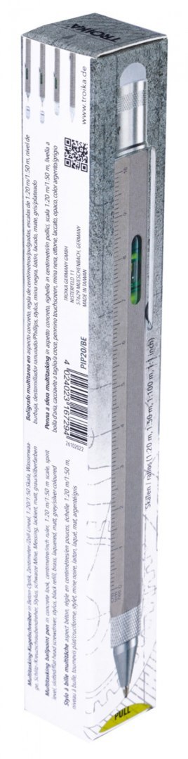 Długopis wielozadaniowy TROIKA Construction, szary