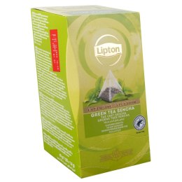 Herbata LIPTON Exclusive Selection, piramidki, zielona sencha, 25 kopert