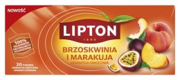 Herbata LIPTON owocowa, brzoskwinia i marakuja, 20 torebek