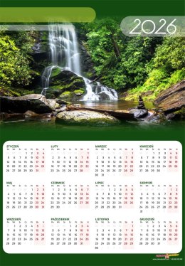 Kalendarz plakatowy B1 mix wzorów KALTOM