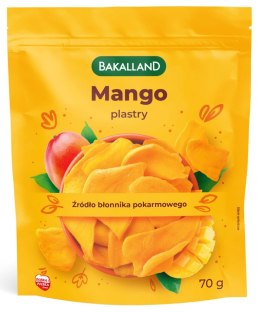 Mango suszone BAKALLAND, w plastrach, 70g