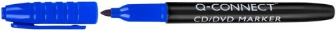 Marker do płyt CD/DVD Q-CONNECT, 1mm (linia), zawieszka, niebieski
