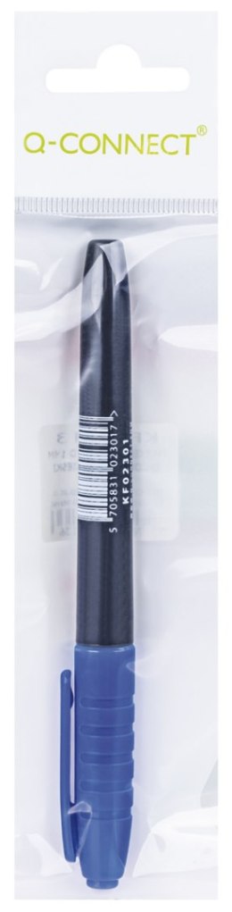 Marker do płyt CD/DVD Q-CONNECT, 1mm (linia), zawieszka, niebieski