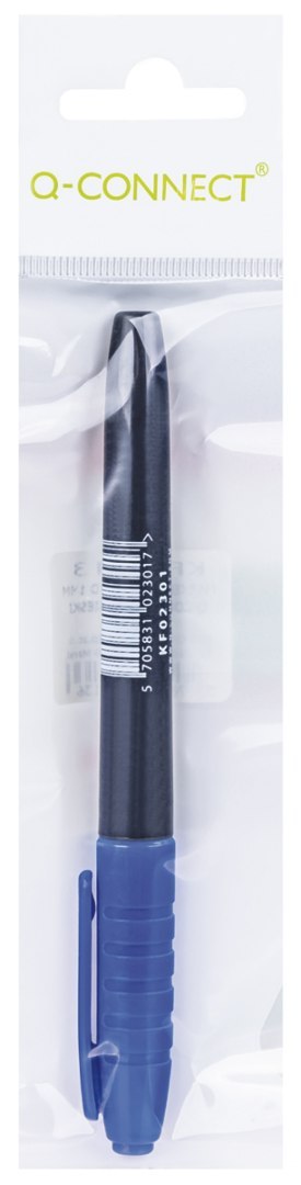 Marker do płyt CD/DVD Q-CONNECT, 1mm (linia), zawieszka, niebieski