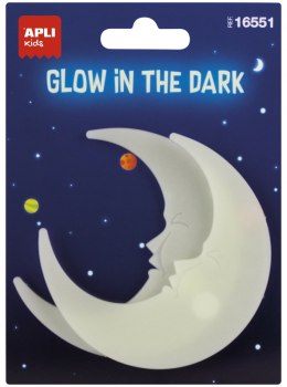 Naklejki świecące w ciemności APLI, księżyce, 2 szt.