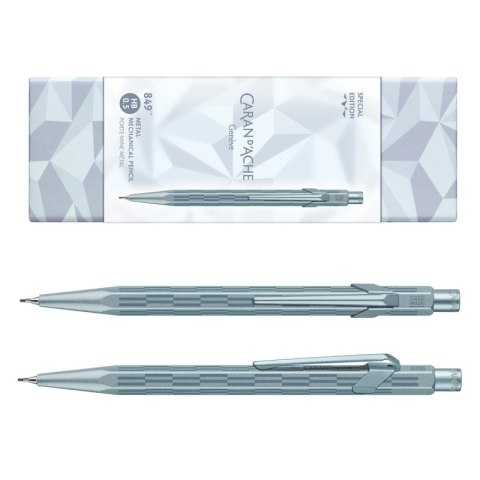 Ołówek mechaniczny CARAN D'ACHE 844 XMAS25 Alpine Frost, 0,5mm, w pudełku, niebieski