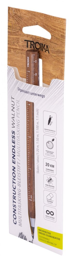 Ołówek wielozadaniowy TROIKA Construction Endless, brązowy