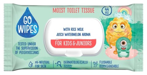 Papier toaletowy nawilżany GOWIPES, dla dzieci i młodzieży, z klapką, 44 szt.