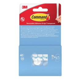 Paski samoprzylepne COMMAND™ (17020), wymienne, mini, 40 szt., transparentne