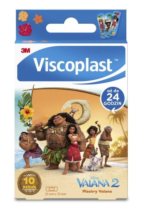 Plastry dziecięce VISCOPLAST-3M, Vaiana, 72x25 mm, 10 szt., pudełko