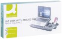Podstawa pod laptopa z podkładką pod mysz Q-CONNECT, 51,8 x 28,1 x 5,9 cm, czarna