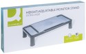 Podstawka pod monitor Q-CONNECT, 55,5x26,5cm, z regulacją wysokości, czarna