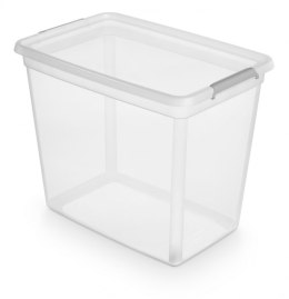 Pojemnik BaseStore Box MOXOM, z klipsami, 585x395x480 mm, 80l, transparentny