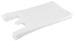 Reklamówka SARANTIS, HDPE, podstawowa, 25/6/45 cm, 11 mikr., 180 szt., biała