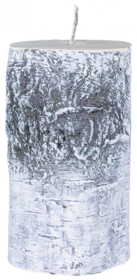 Świeca słupek DONAU HOME Brzoza, 70x120mm, biały