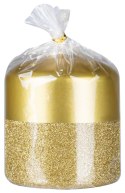 Świeca słupek DONAU HOME Onyx, 80x90mm, złoty