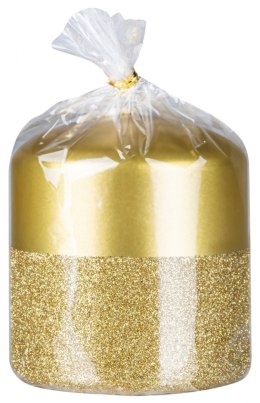 Świeca słupek DONAU HOME Onyx, 80x90mm, złoty