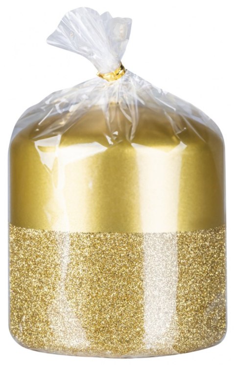 Świeca słupek DONAU HOME Onyx, 80x90mm, złoty