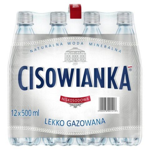 Woda CISOWIANKA 0.5l lekko gazowana zgrzewka 12 szt. KAUCJA